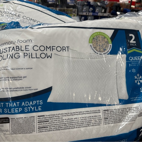 Down Alternative Pillow - Blue - Picture 3 of 3